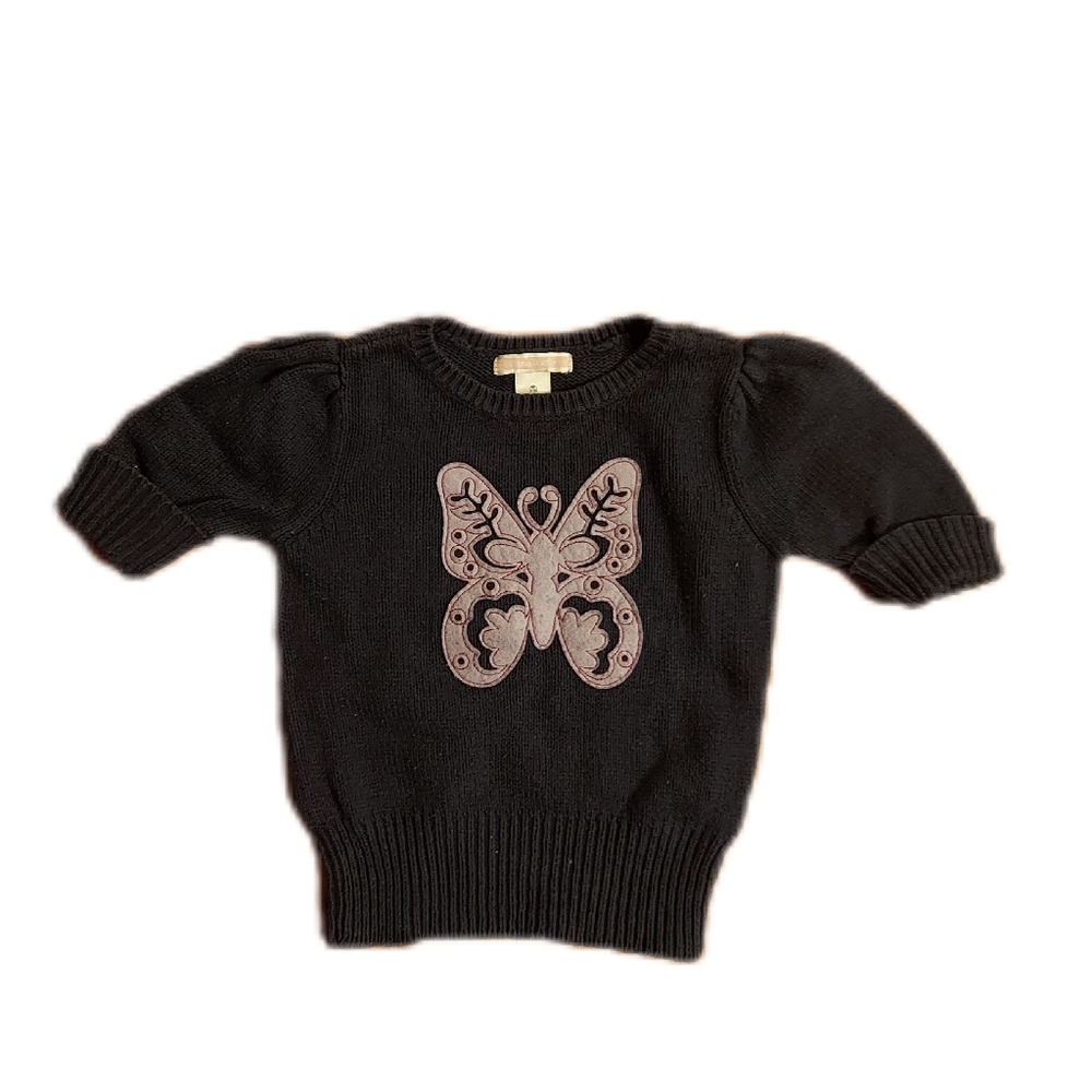 3T Sweater Dark Blue Butterfly Short Sleeve Old Navy Brand